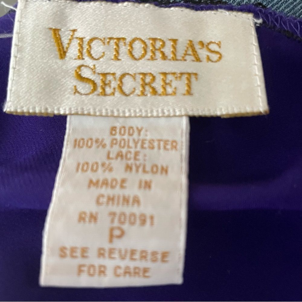 Vintage Victoria's Secret Gold Label Purple Lace Cami Size P - Picture 6 of 6